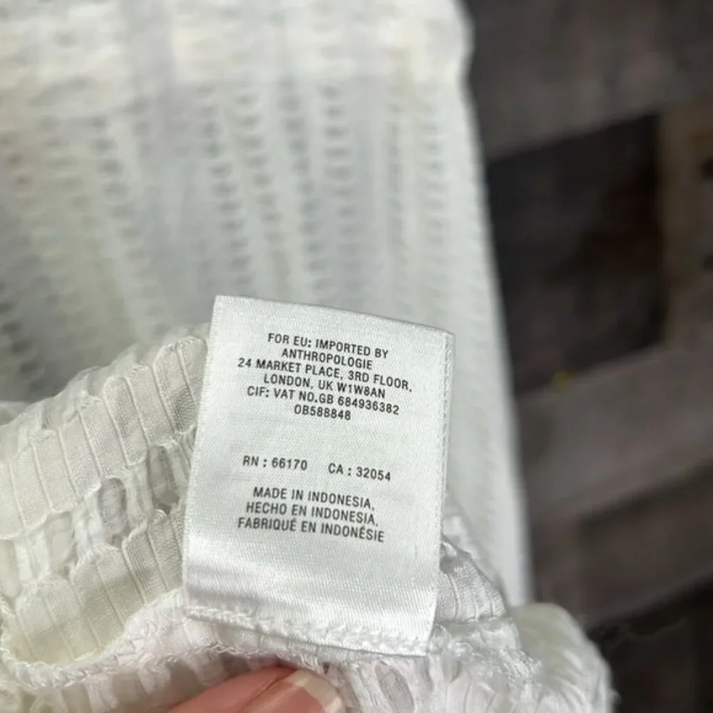 Anthropologie Swim Lilka Cloud Maxi Coverup Eyelet - Picture 11 of 11